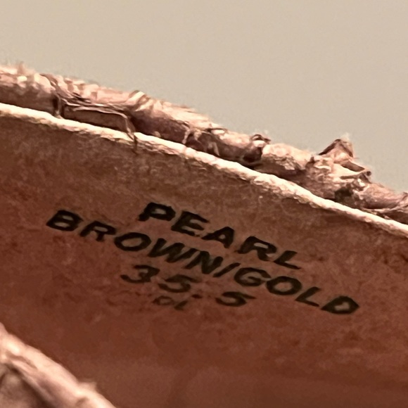 Authentic House of Harlow 1960 python embossed leather heels - Picture 6 of 7